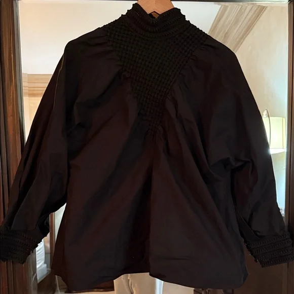 Fendi Black Smocked Top - Picture 2 of 9